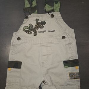 Fisher-Price Cream Overalls with Lizard Design